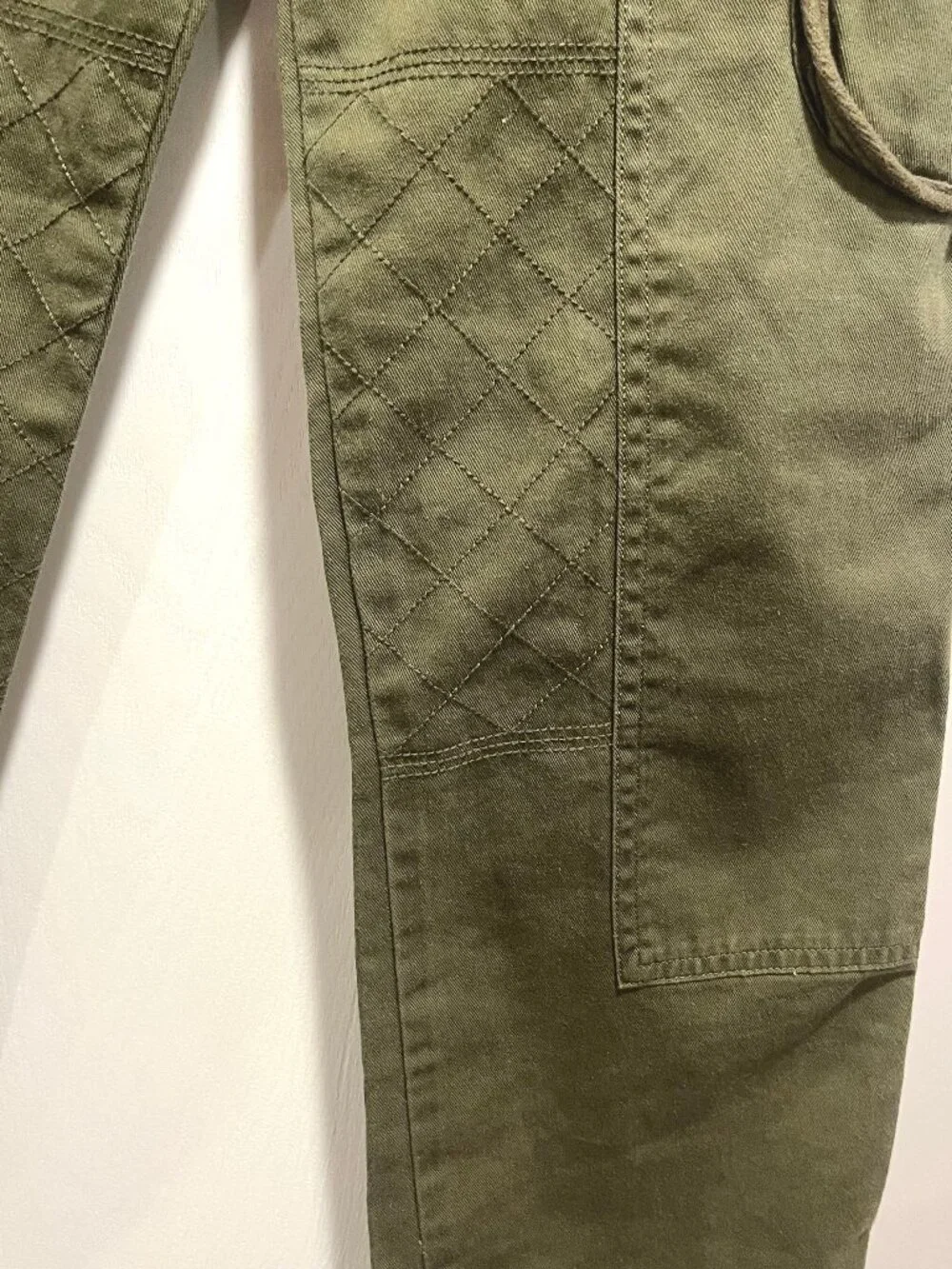 NWT Polo Ralph Lauren NWT Girls‎ Olive Green Quilted Knee Cargo Pants Size 10